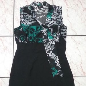 Tie Up Front Sleeveless Size 13 Dress